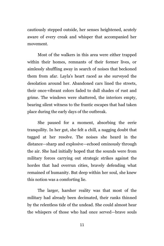 Echoes of the Dead — Body text & page numbering