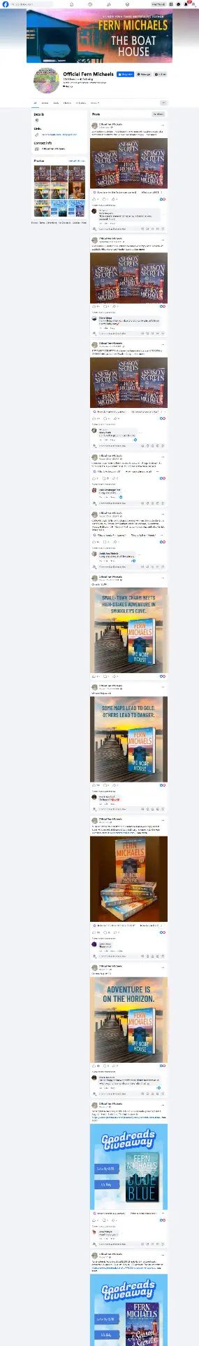 After — the coordinated Facebook author presence and campaign content