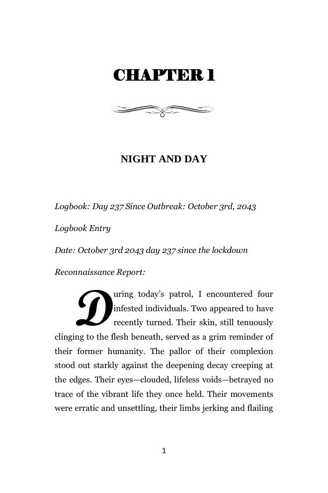After — formatted chapter opening from Echoes of the Dead